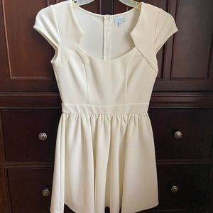 Boutique Cream Mini Dress